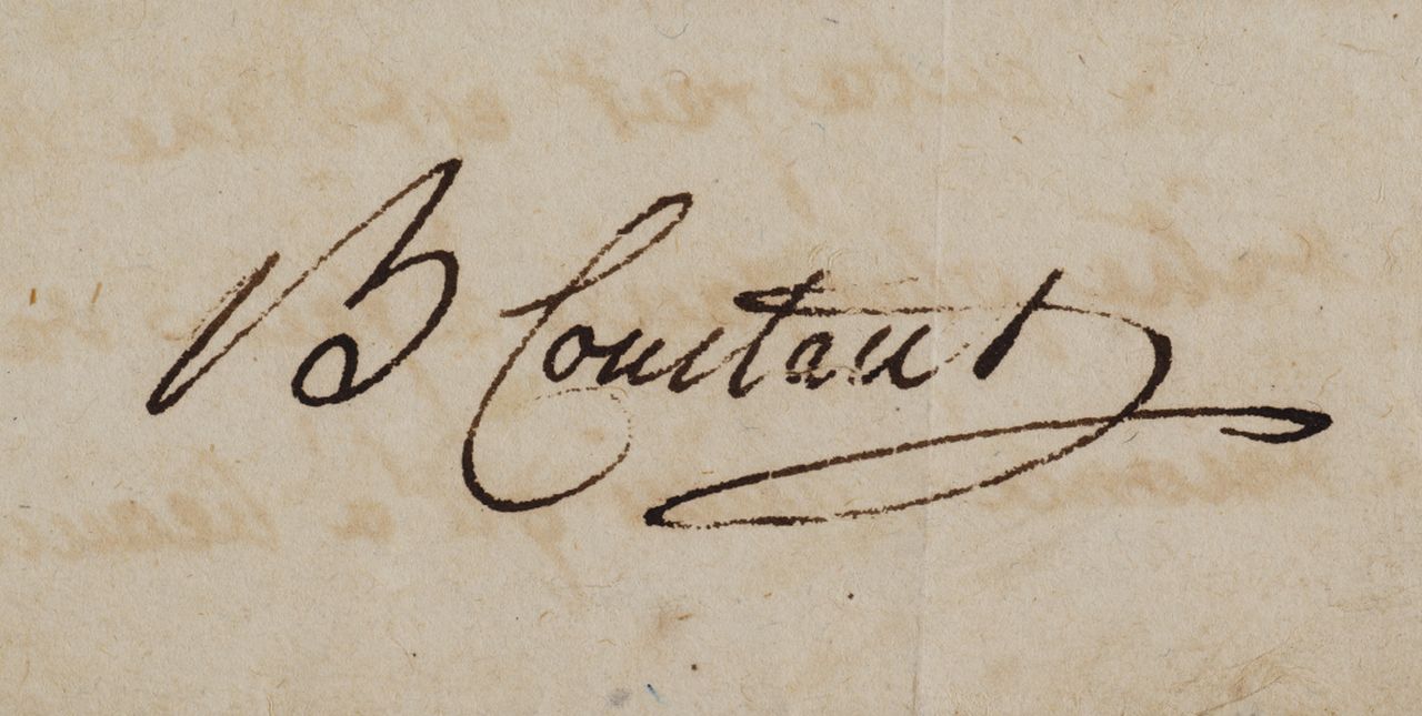 Signature autographe de Benjamin Constant. Cote IS 5552/2, BCU Lausanne.